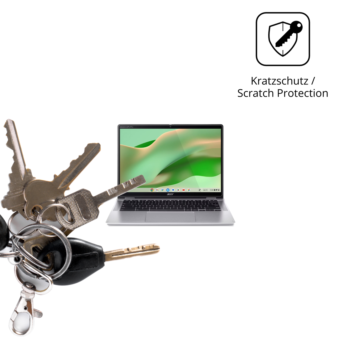 2x Schutzfolie klar für Acer Chromebook Spin 314 CP314-2HN Display-Schutzfolie