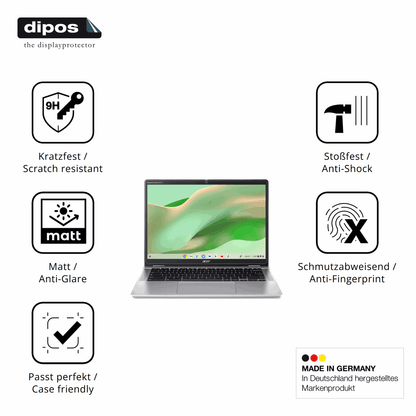 2x Screen Protector for Acer Chromebook Spin 314 CP314-2HN matte Flexible Glass