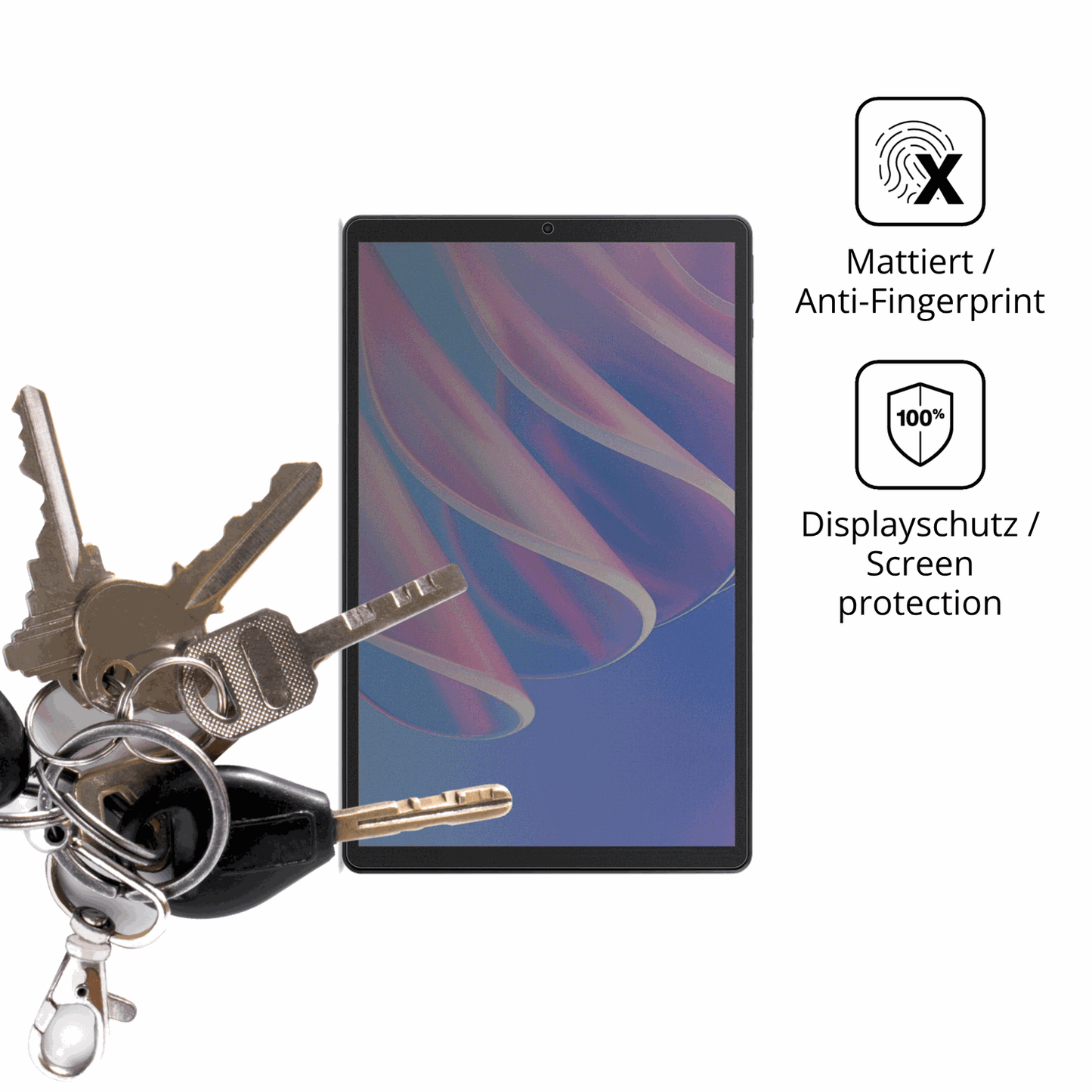 dipos Displayschutz für Acer Iconia A13, mattierte Oberfläche, Blickschutzfilter und perfekter Passform