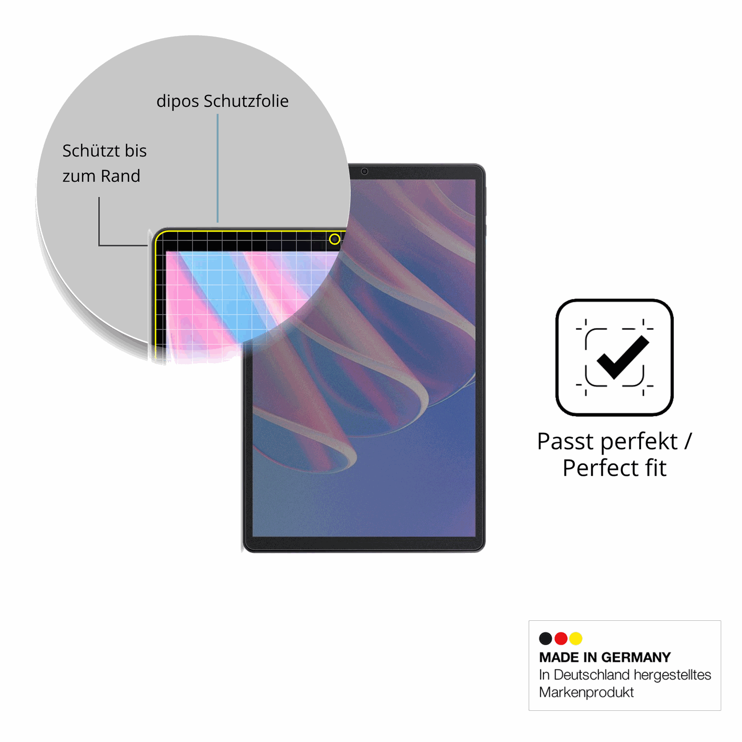 Schutz gegen Kratzer auf dem Acer Iconia A13 Glas durch Schlüssel oder Ähnliches