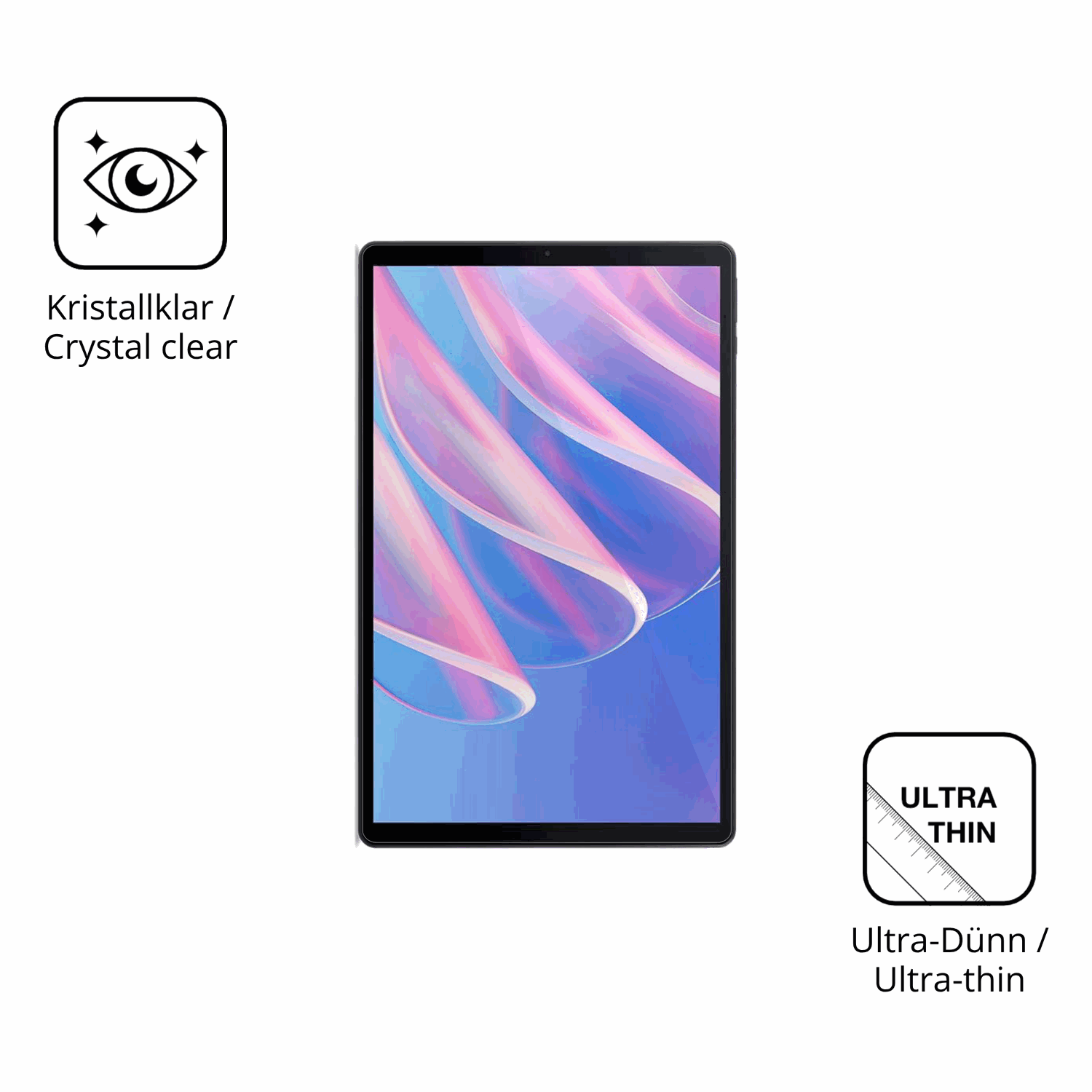Dünne und klare Folie passend zugeschnitten für Acer Iconia A13