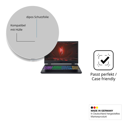 Schutzfolie mit optimaler Passform, zur Verwendung mit Hüllen geeignet