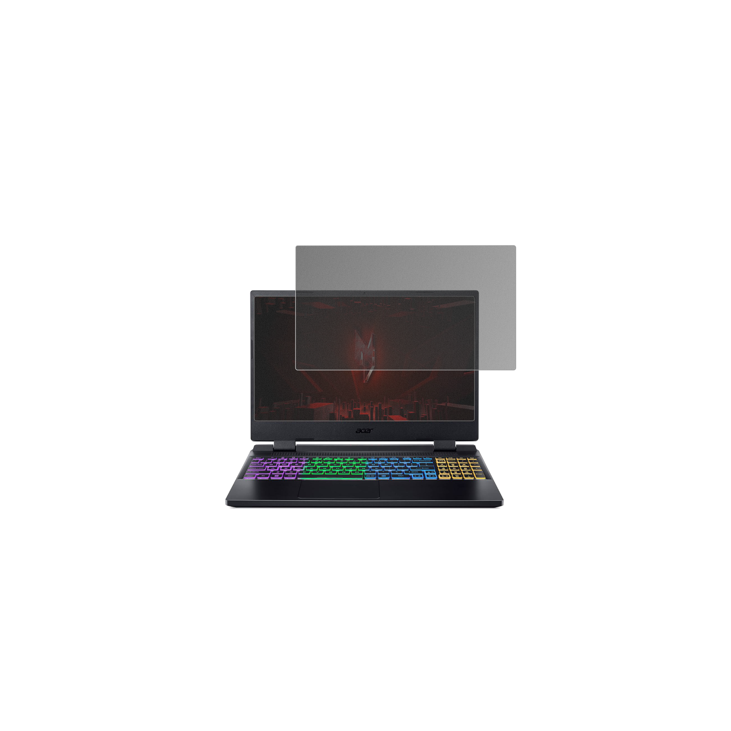 AcerNitro 5 AB515-46 mit aufgebrachtem dipos Displayschutz, der seitliche Einblicke blockiert