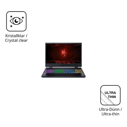 Dünne und klare Folie passend zugeschnitten für Acer Nitro 5 AB515-46