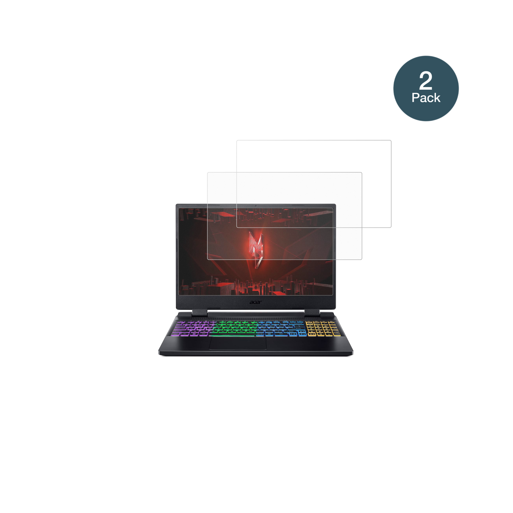 AcerNitro 5 AB515-46 mit aufgebrachter dipos Panzerfolie, die lästige Fingerabdrücke minimiert