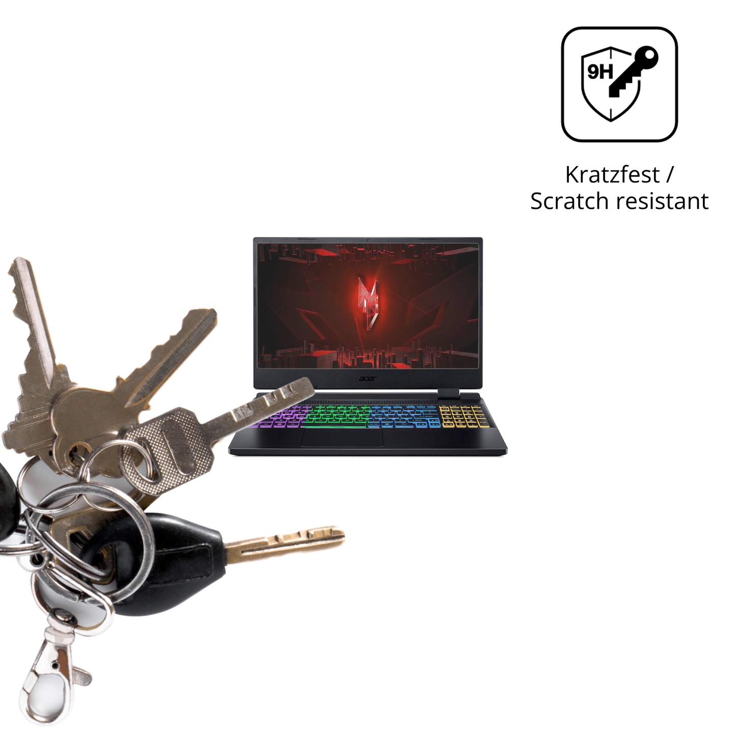 dipos Displayschutz für Acer Nitro 5 AB515-46, mattierte Oberfläche, robuste Festigkeit und perfekte Passform