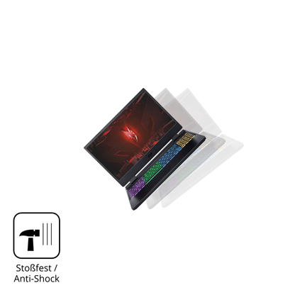 Schutz gegen Kratzer auf dem Acer Nitro 5 AB515-46 Glas durch Schlüssel, Stöße gegen die Tischkante oder Stürze