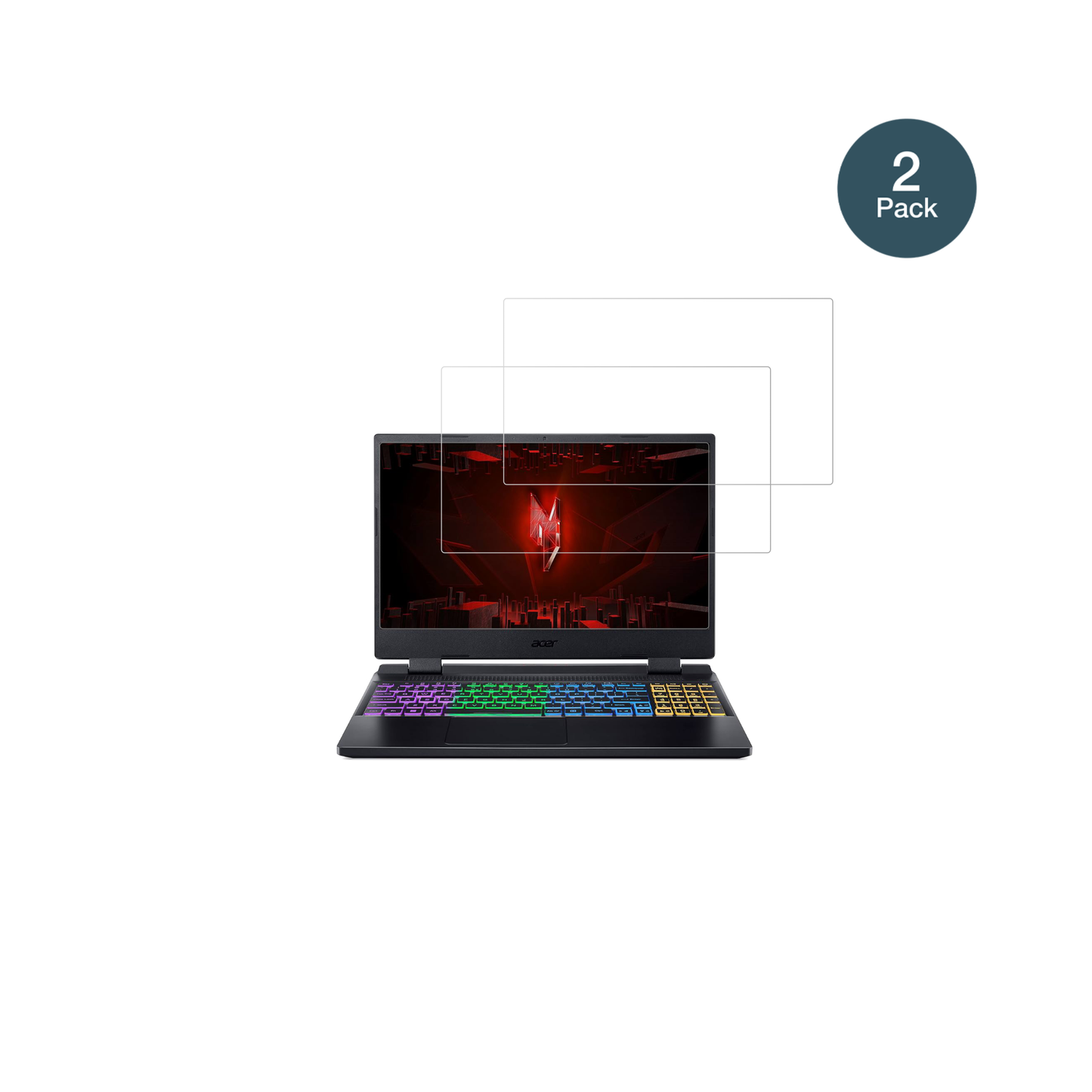 AcerNitro 5 AB515-46 mit aufgebrachter dipos Flex Schutzfolie, glasklare Darstellung ohne Einschränkungen