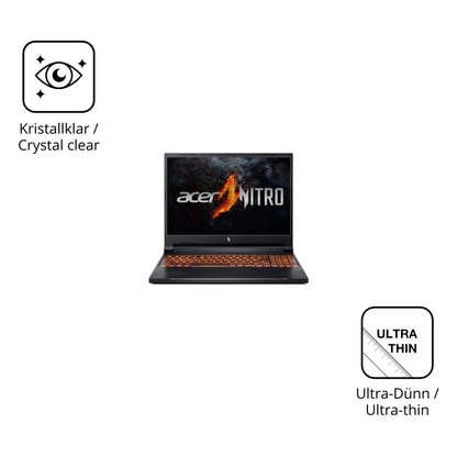 Dünne und klare Folie passend zugeschnitten für acernitro v16