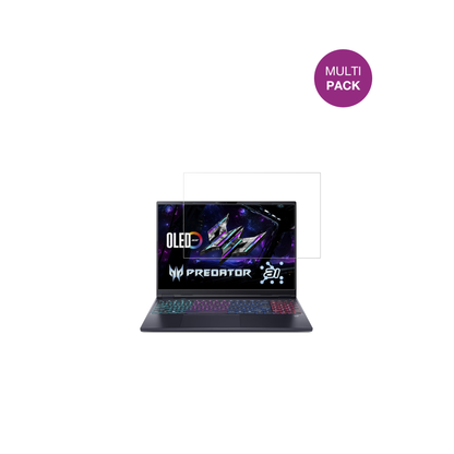 acerpredator helios neo 16 ai mit aufgebrachter dipos Displayschutzfolie, glasklare Darstellung ohne Einschränkungen