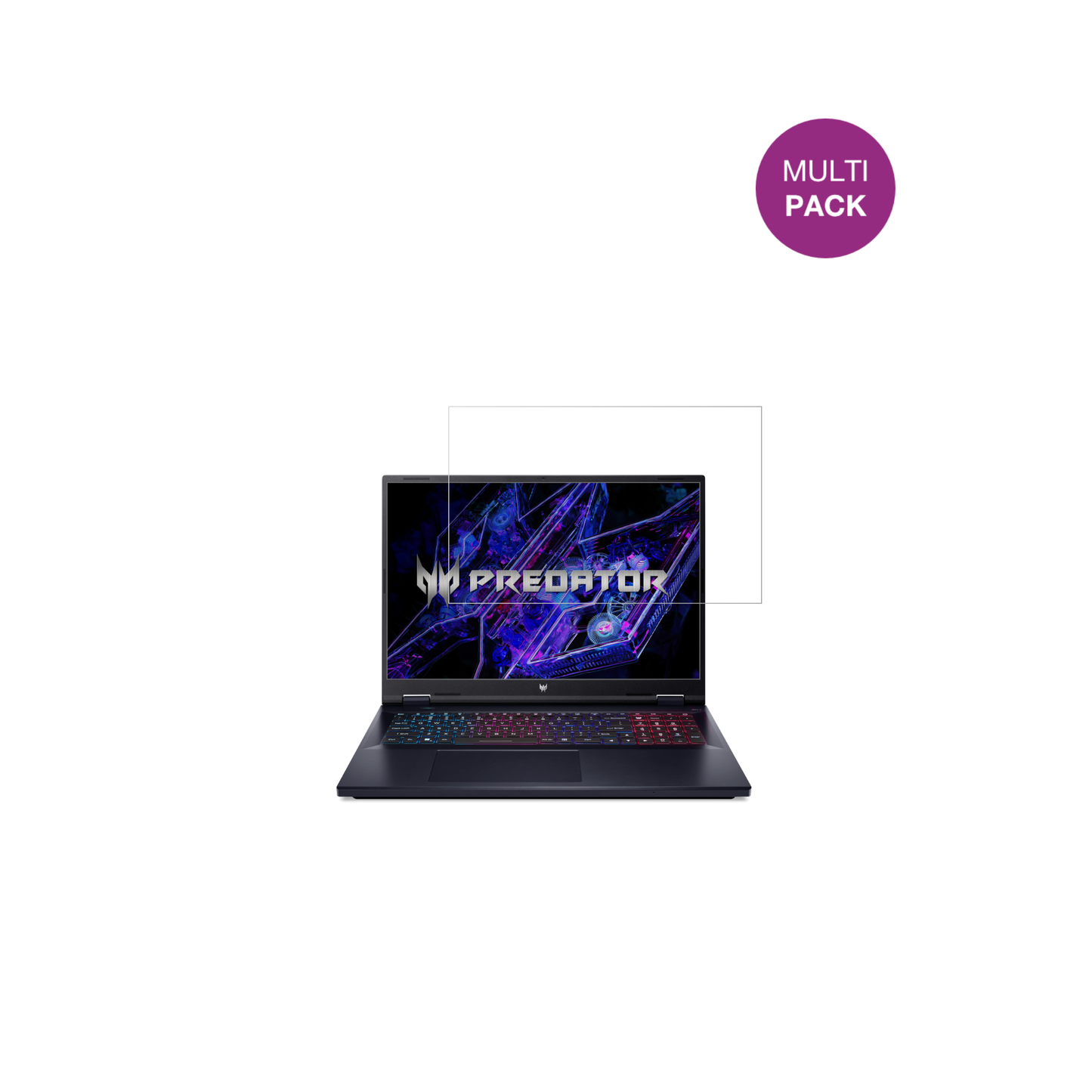acerPredator Helios Neo 18 18 Zoll mit aufgebrachter dipos Displayschutzfolie, glasklare Darstellung ohne Einschränkungen