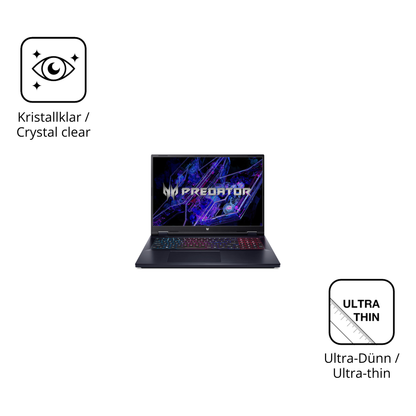Dünne und klare Folie passend zugeschnitten für acer Predator Helios Neo 18 18 Zoll