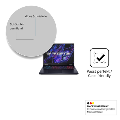 Schutzglasfolie mit optimaler Passform, zur Verwendung mit Hüllen geeignet