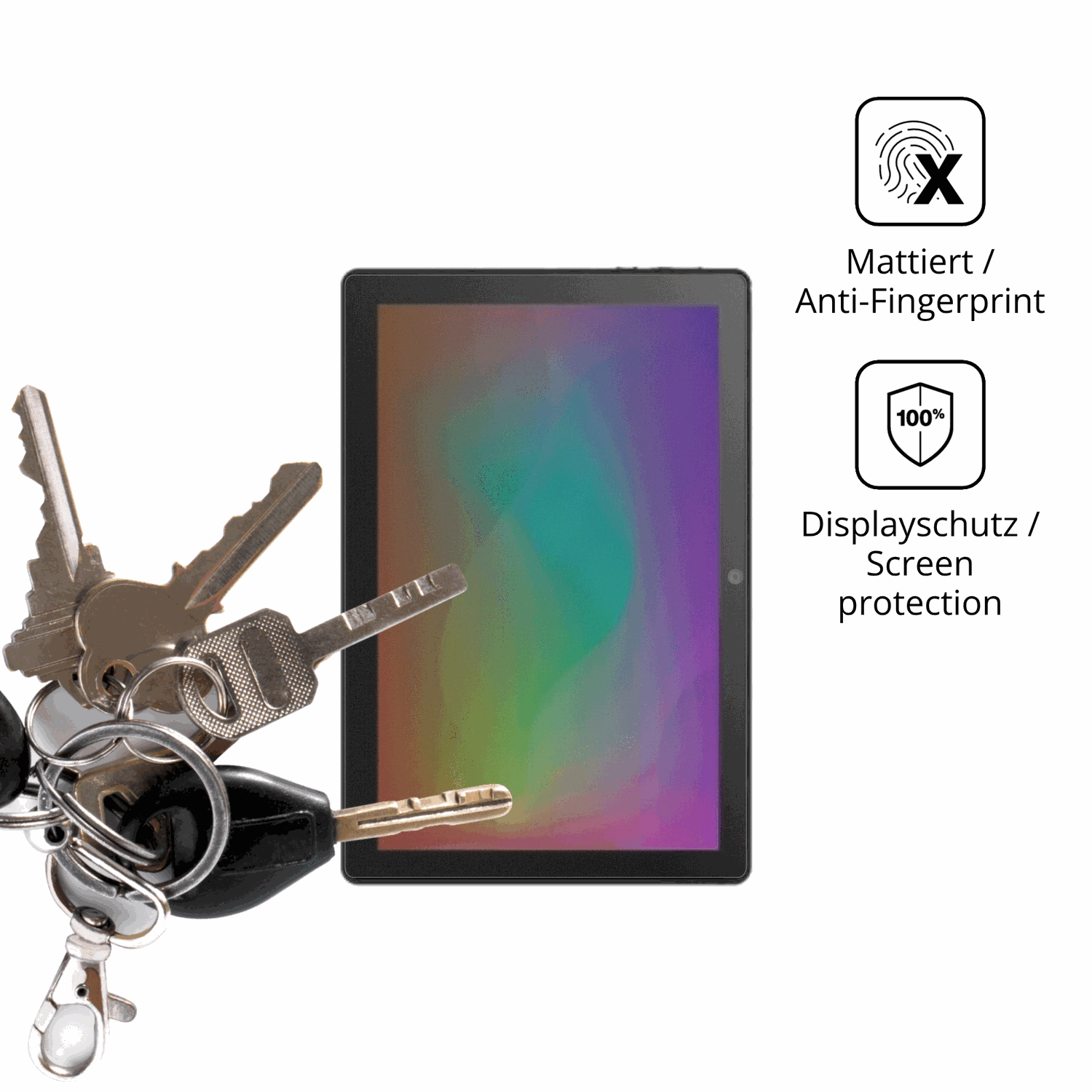 dipos Displayschutz für Acer Sospiro AS11L, mattierte Oberfläche, Blickschutzfilter und perfekter Passform