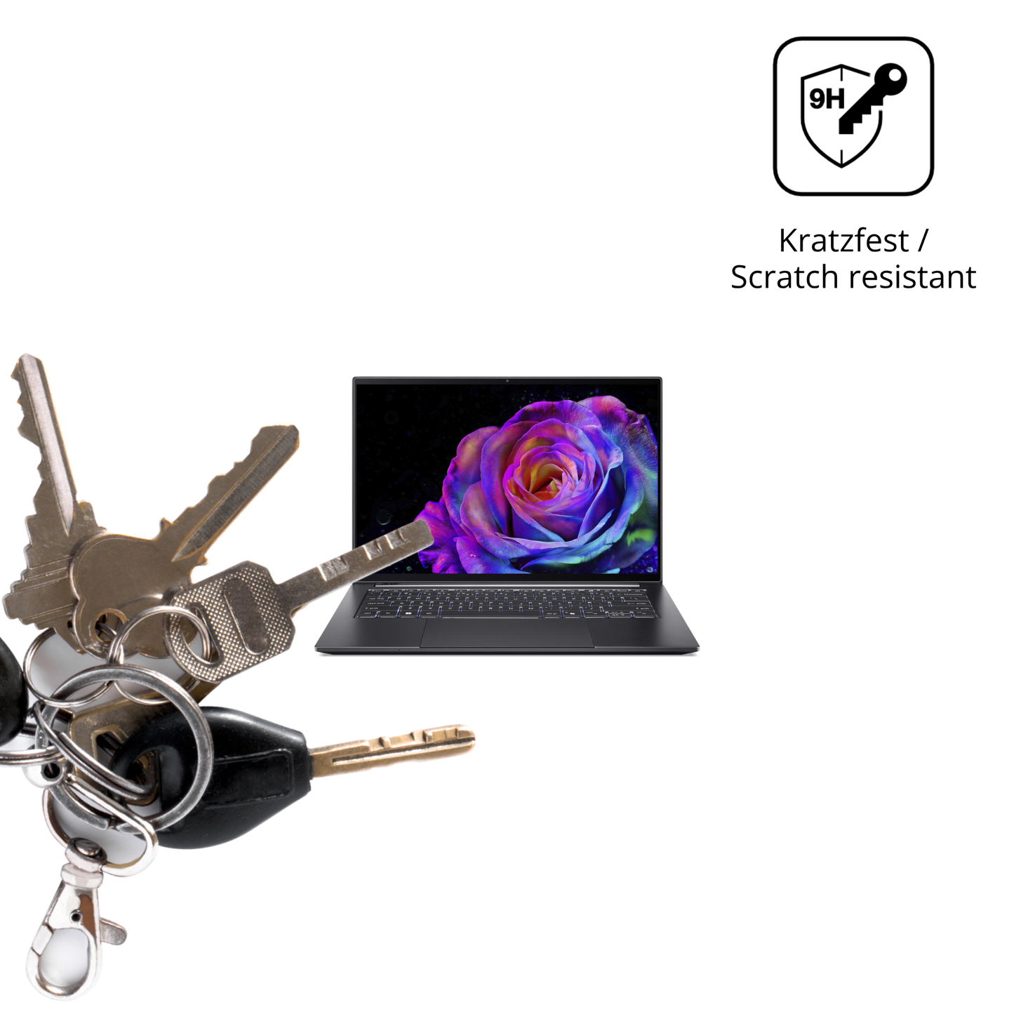 2x 9H Schutzfolie für Acer Swift 14 SFX14-73G Panzerfolie