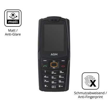 9H Hartbeschichtete, flexible Folie passend zugeschnitten für AGM M6 SE