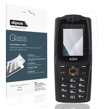 Klare Displayschutzfolie von dipos passend für AGM M6 SE, 9H kratzfest und blasenfrei montiert