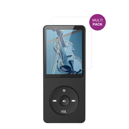 AGPTEKA02PLB MP3-Player mit aufgebrachter dipos Displayschutzfolie, glasklare Darstellung ohne Einschränkungen