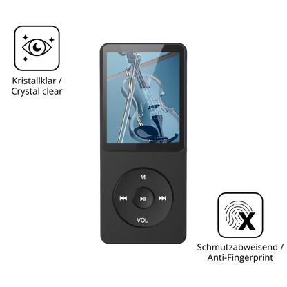 Flexible TPU-Folie passend zugeschnitten für AGPTEK A02PLB MP3-Player, vollständige Abdeckung