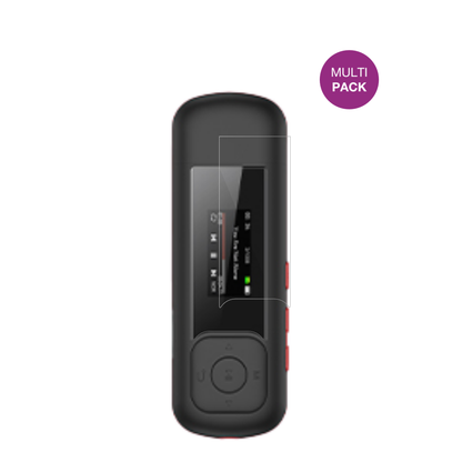 AGPTEKA55 MP3-Player mit aufgebrachter dipos Displayschutzfolie, glasklare Darstellung ohne Einschränkungen