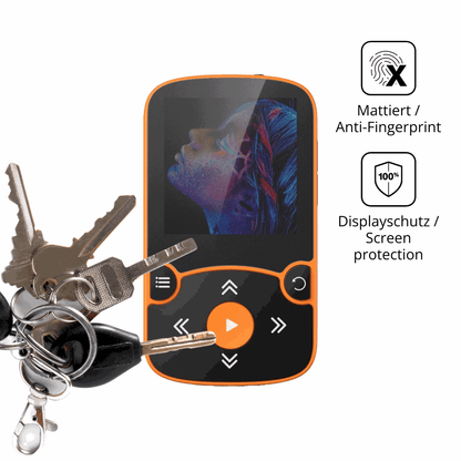 dipos Displayschutz für AGPTEK A65 MP3-Player, mattierte Oberfläche, Blickschutzfilter und perfekter Passform