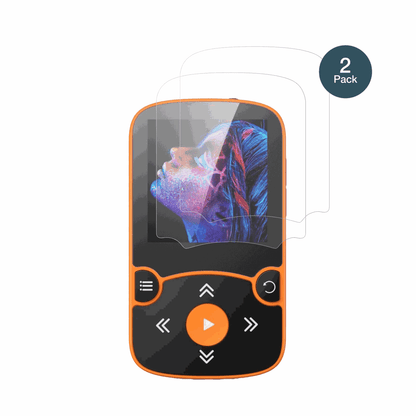 AGPTEKA65 MP3-Player mit aufgebrachter dipos Panzerfolie, die lästige Fingerabdrücke minimiert