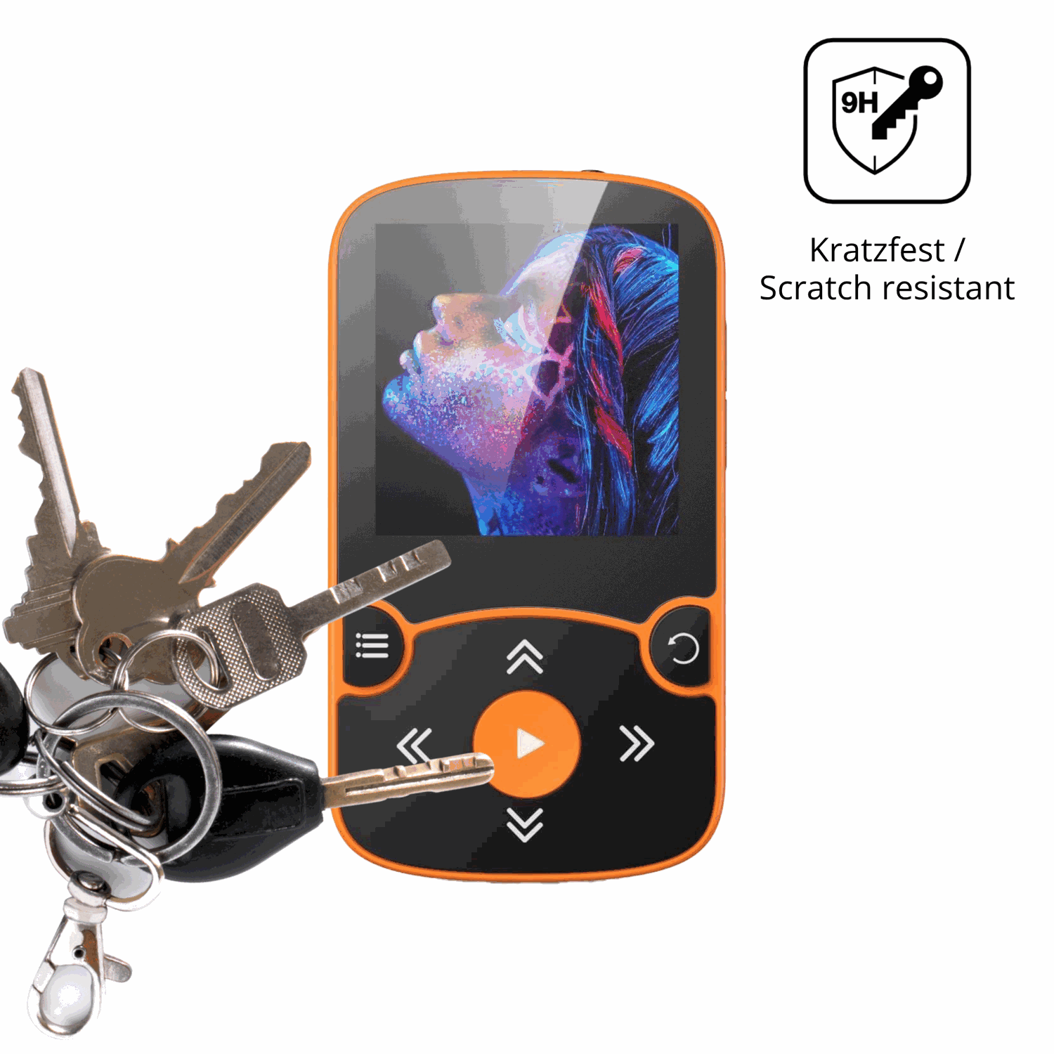 dipos Displayschutz für AGPTEK A65 MP3-Player, mattierte Oberfläche, robuste Festigkeit und perfekte Passform