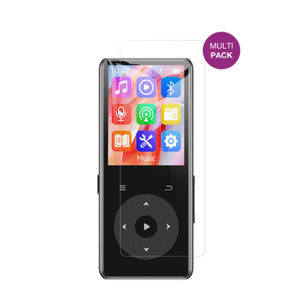 AGPTEKM7 MP3-Player mit aufgebrachter dipos Displayschutzfolie, glasklare Darstellung ohne Einschränkungen