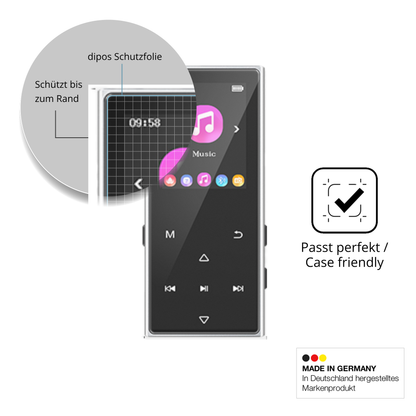 Schutzglasfolie mit optimaler Passform, zur Verwendung mit Hüllen geeignet