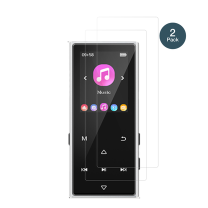 AGXOVD50 MP3-Player mit aufgebrachter dipos Flex Schutzfolie, glasklare Darstellung ohne Einschränkungen