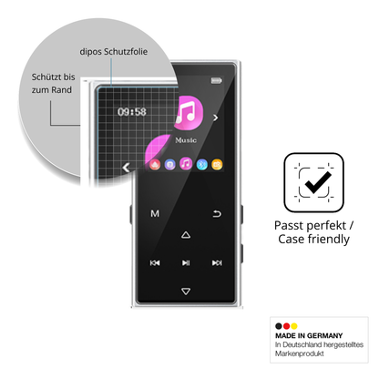 Besonders flexibler Displayschutz mit Anti-Shock-Schicht im Materialmix