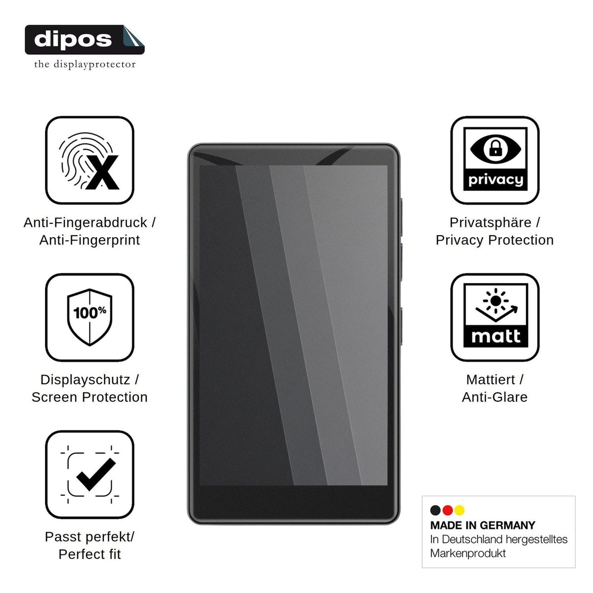 Screen Protector for AGXOV M11 Privacy Filter 4-Way Protection dipos