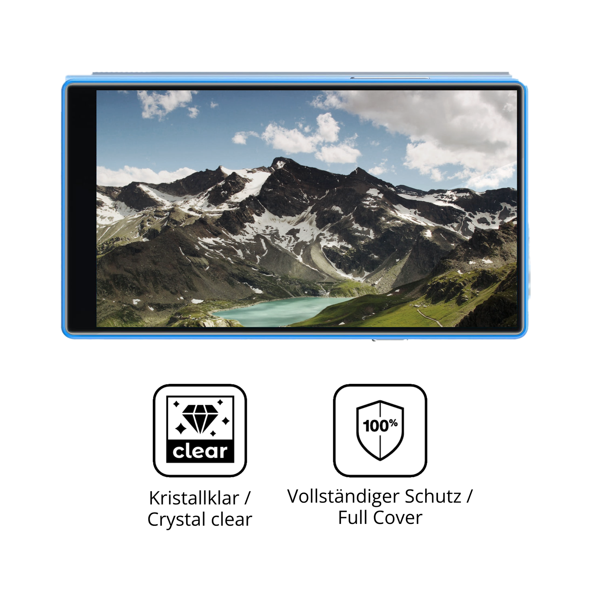 Dünne und klare Folie passend zugeschnitten für AGXOV P50 MP3-Player