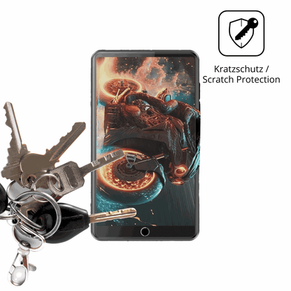 Schutz gegen Kratzer auf dem AHENOD G16 MP3-Player Glas durch Schlüssel oder Ähnliches