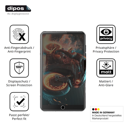 Privatsphäre-Schutz durch Sichtschutz-Folie passend zugeschnitten für AHENOD G16 MP3-Player