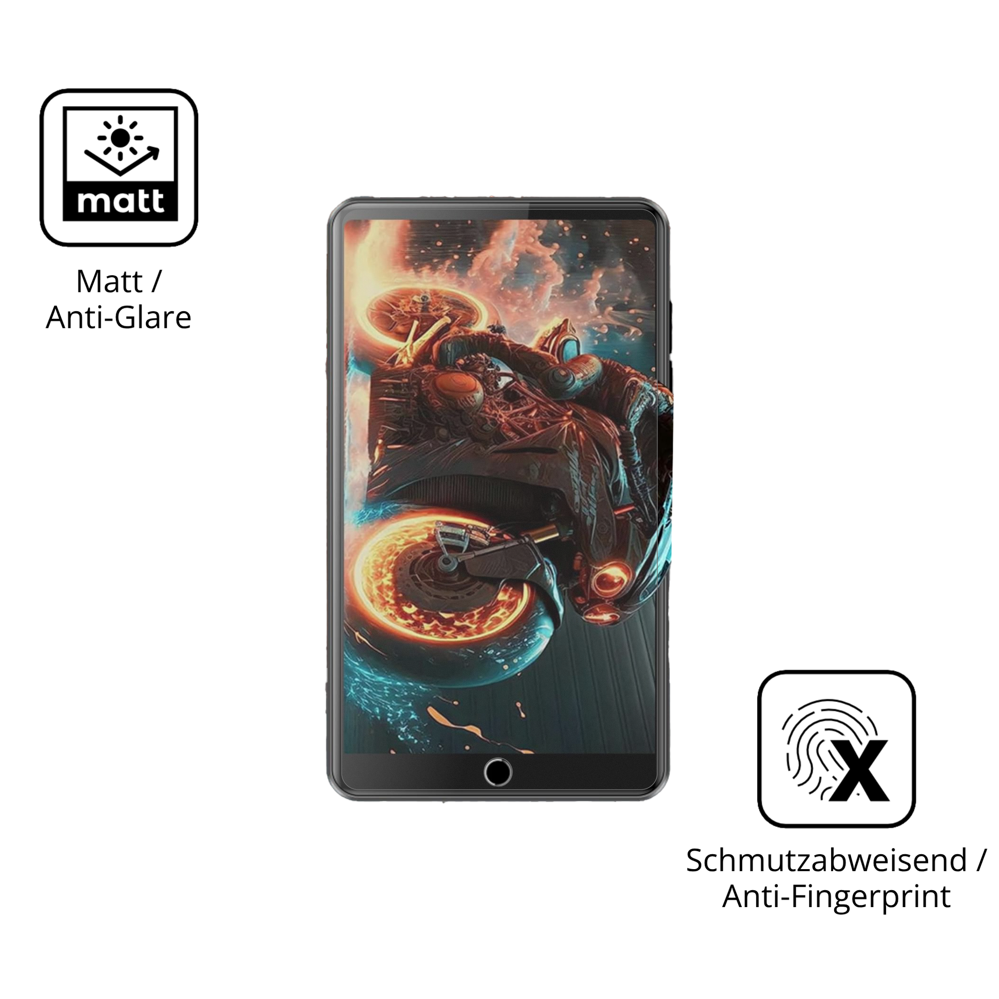 9H Hartbeschichtete, flexible Folie passend zugeschnitten für AHENOD G12 MP3-Player
