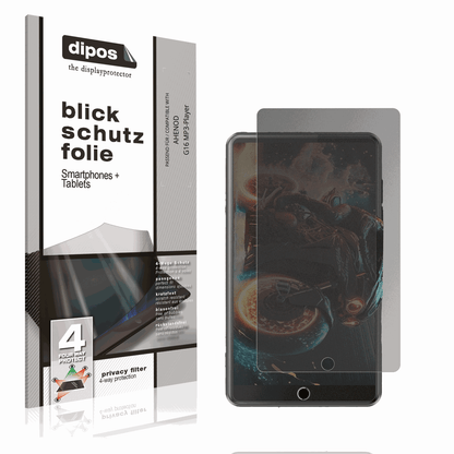 Blickschutzfolie von dipos passend für AHENOD G16 MP3-Player, präziser Zuschnitt und blasenfrei montiert