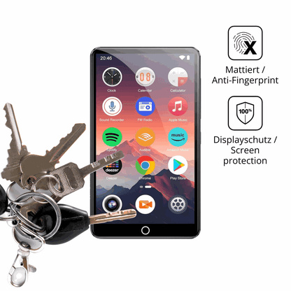 dipos Displayschutz für AHENOD G18, mattierte Oberfläche, Blickschutzfilter und perfekter Passform