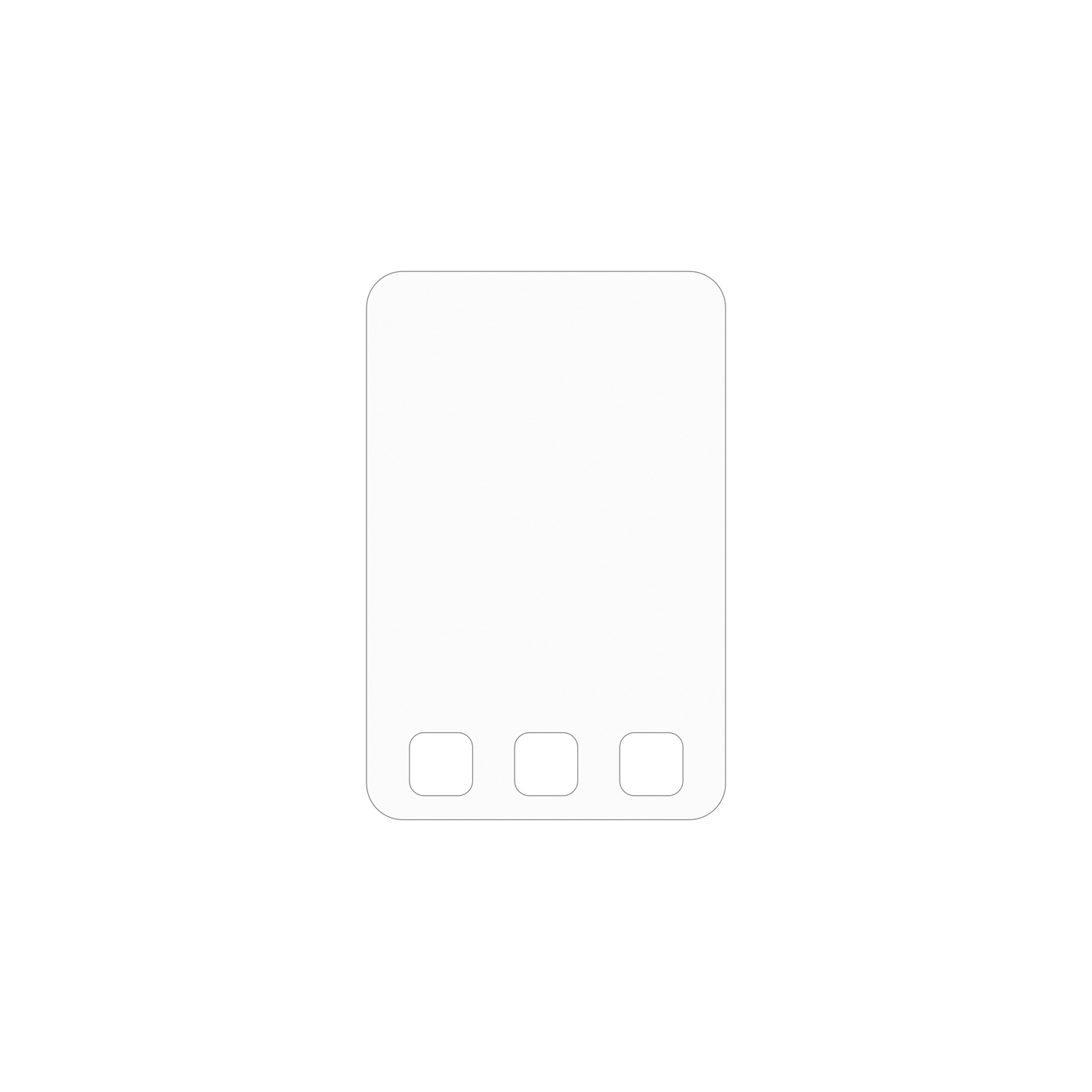 dipos Displayschutz für Aiandcc M8 MP3-Player, mattierte Oberfläche, geringe Dicke und perfekte Passform