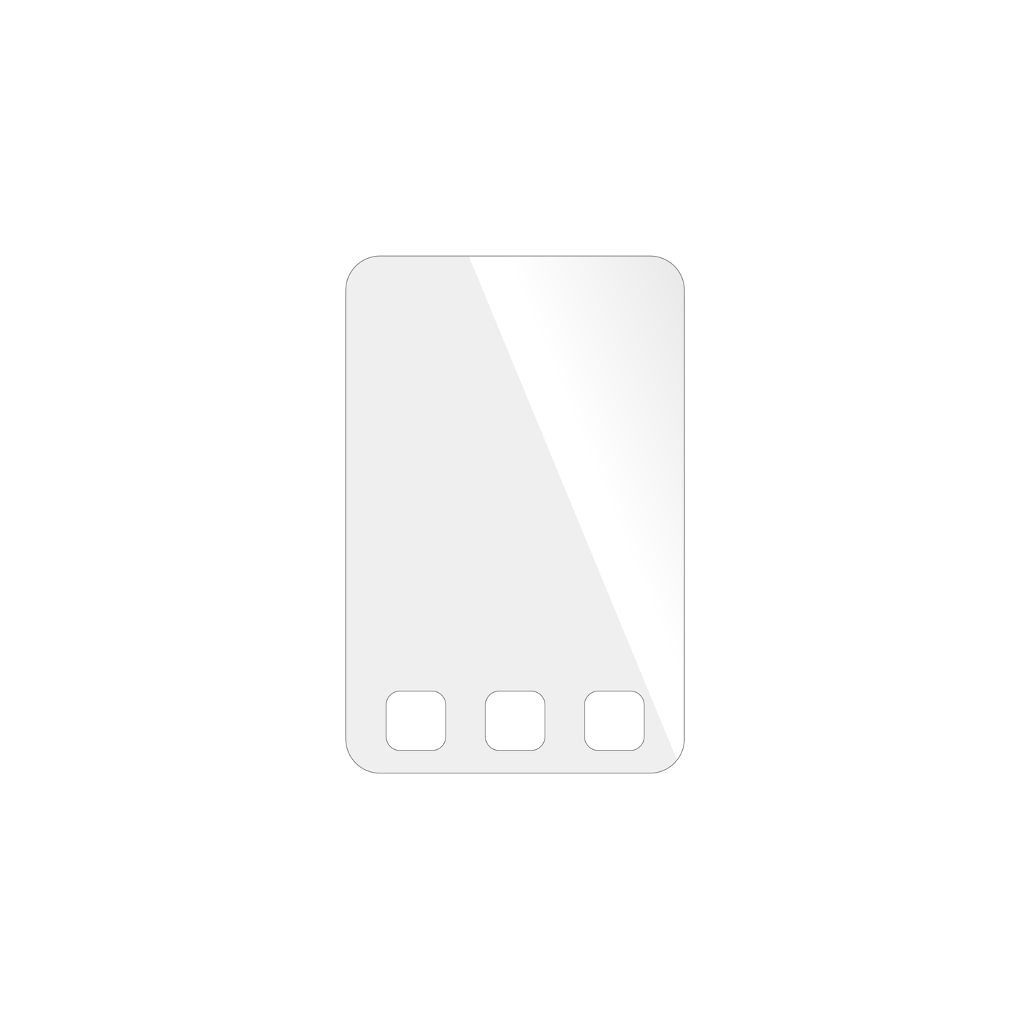 dipos Displayschutz für Aiandcc M8 MP3-Player, transparente Oberfläche, geringe Dicke und perfekte Passform