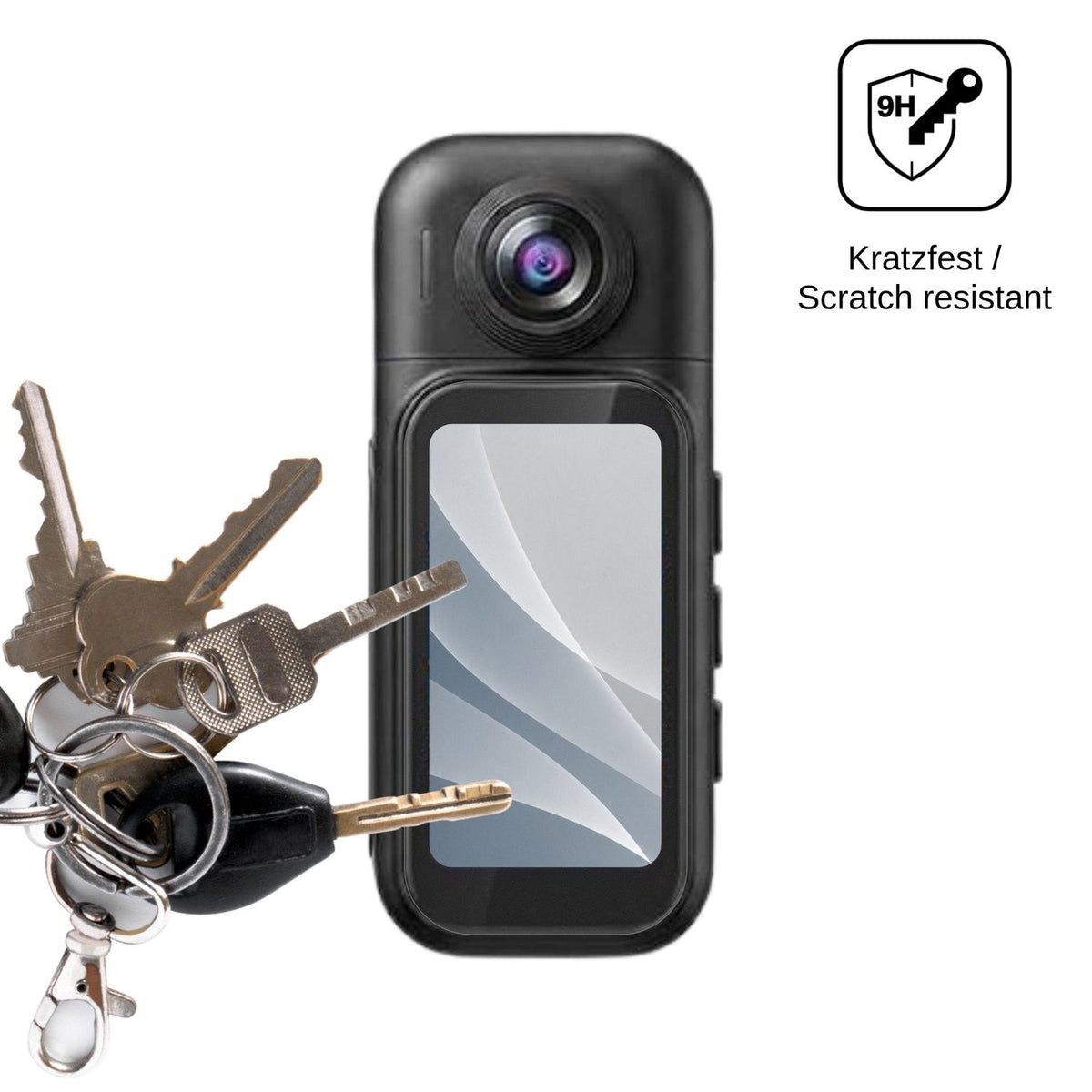 2x Screen Protector for AIKER H91 Action Cam matte Flexible Glass 9H dipos