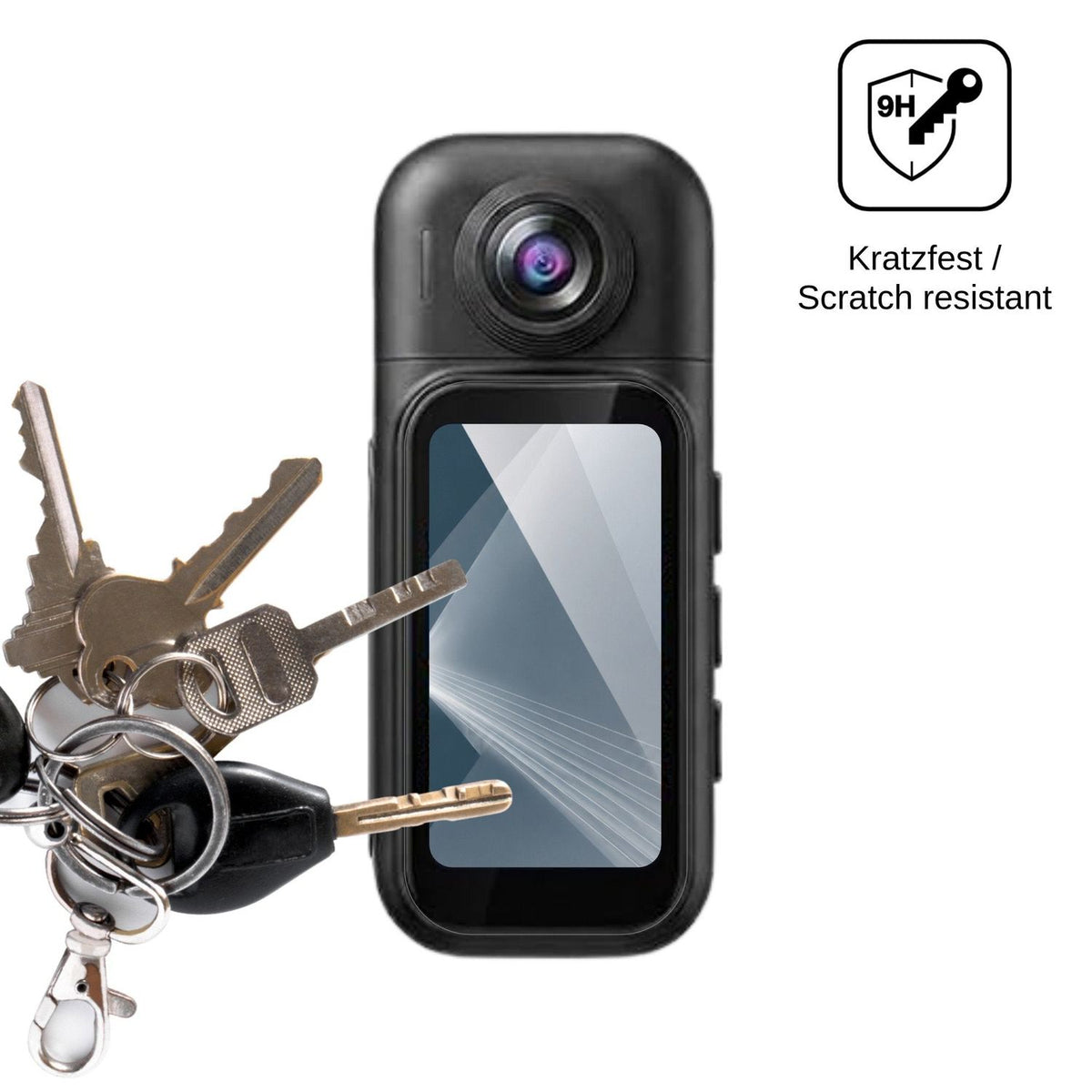2x Screen Protector for AIKER H91 Action Cam Flexible Glass 9H dipos