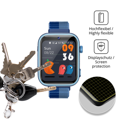 dipos Displayschutz für Aimiuvei T45 Kids Smartwatch 1.83 Zoll, transparente Oberfläche, geringe Dicke und perfekte Passform