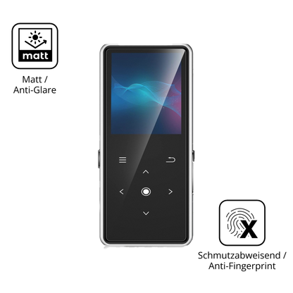 Dünne und entspiegelnde Folie passend zugeschnitten für AiMoonsa B27 MP3-Player