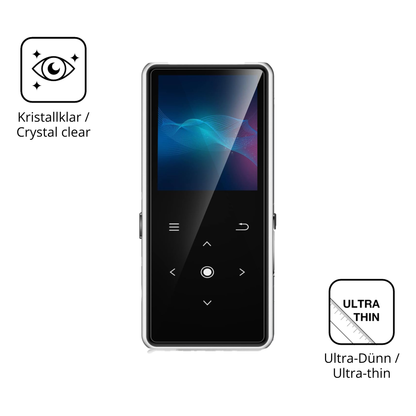 Dünne und klare Folie passend zugeschnitten für AiMoonsa B27 MP3-Player