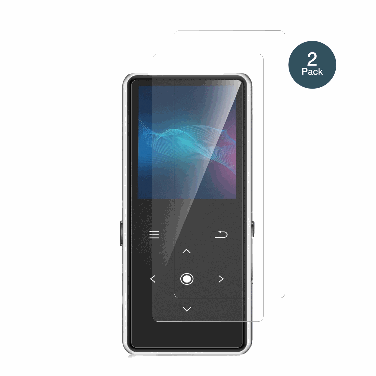 AiMoonsaB27 MP3-Player mit aufgebrachter dipos Panzerfolie, die lästige Fingerabdrücke minimiert