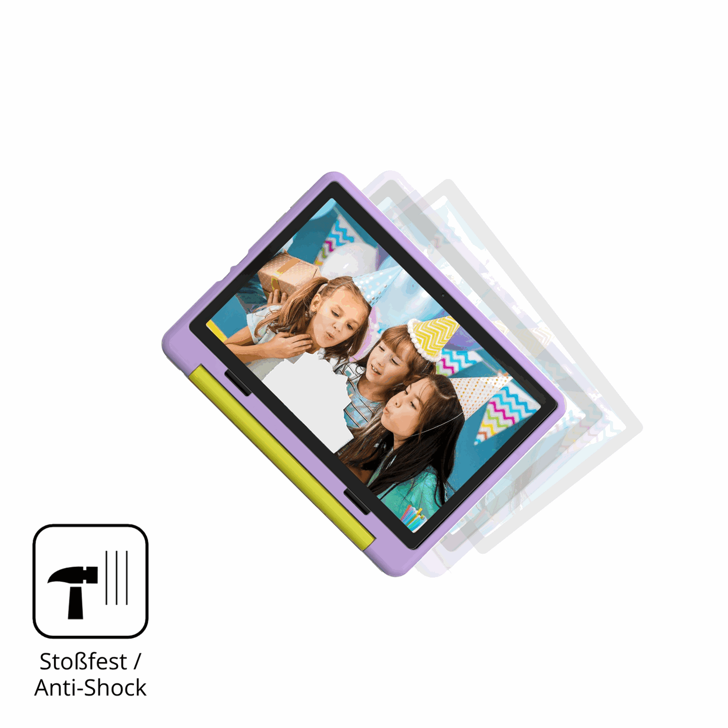 2x Screen Protector for Ainmel 1028 Kids Tablet 10.1 Zoll Flexible Glass 9H