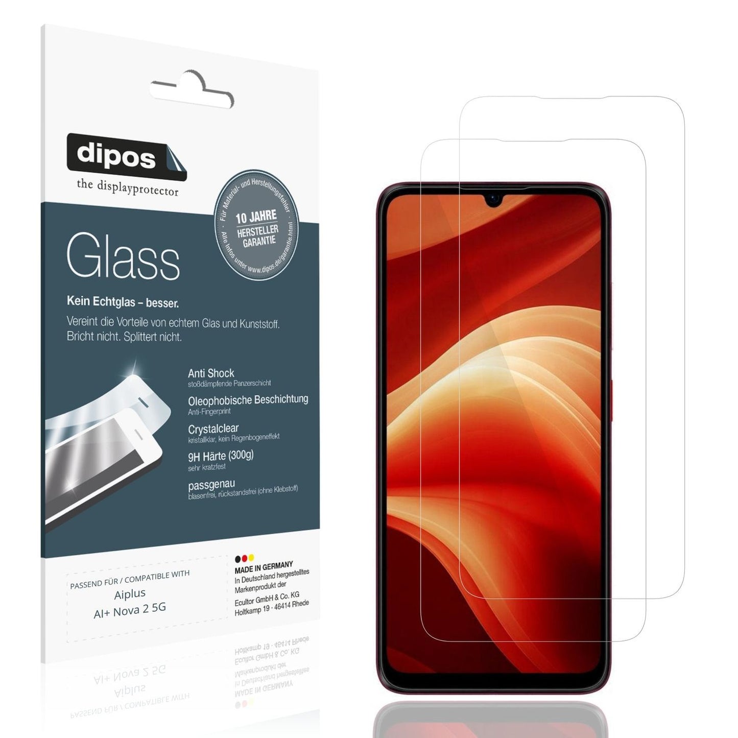 2x Screen Protector for Aiplus AI+ Nova 2 5G Flexible Glass 9H dipos