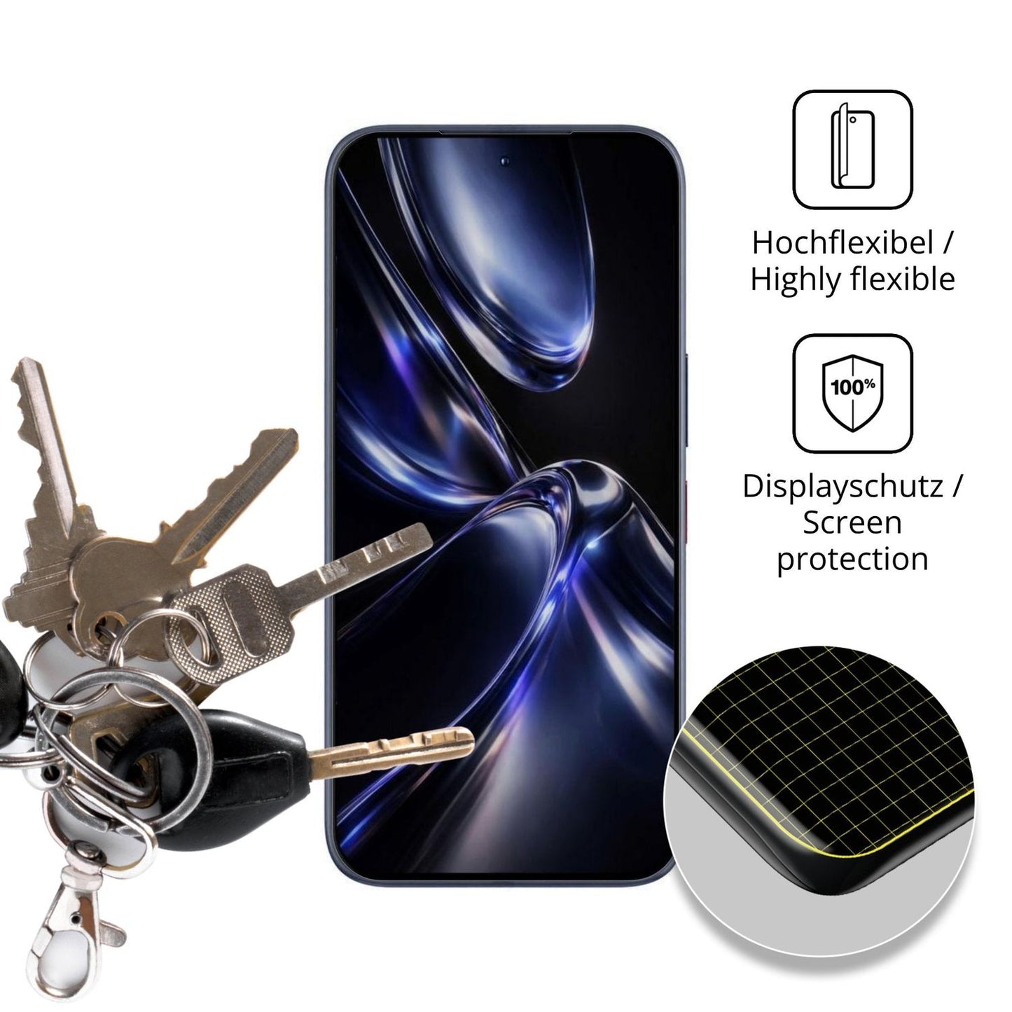 2x Screen Protector for Aiplus AI+ Nova 2 Ultra 5G Protective Film covers 100% 