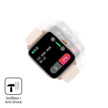 Schutz gegen Kratzer auf dem akokiesmartwatch 1.7 zoll Glas durch Schlüssel oder Ähnliches